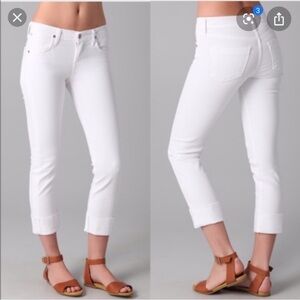 C of H Dani crop straight leg jeans white Sz 27